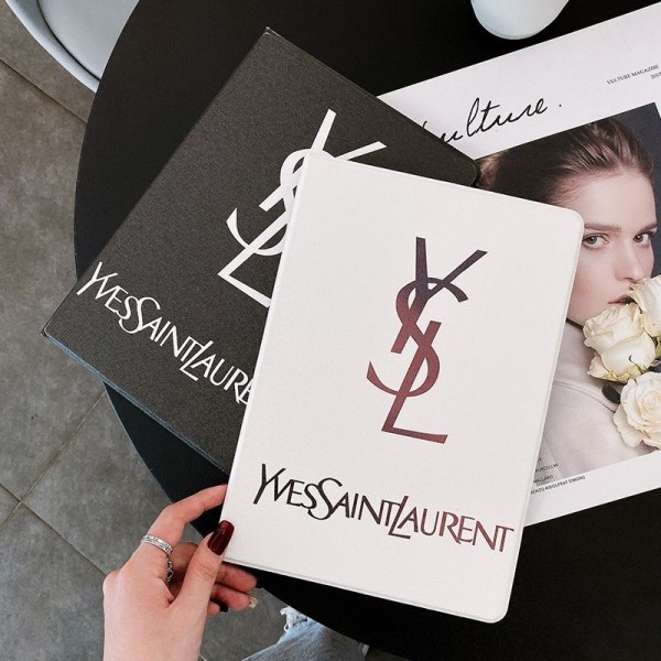 Ysl イブサンローランハイブランド iPad Proケース 手帳型バッグ型M4 4/3/2/1世代 11インチ iPad Air M2 2024 スリーブ 10.9インチ iPad Air 5/4 iPad 10/10.2 iPad 9/10"ケースカバー 韓国風セレブ愛用 コピー