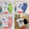 Adidas アディダス 子供服 ２点セット tシャツ 上下セット キッズ シャツ ショーツ ブランド セットアップ 子供の服 かわいい トップス ハーフパンツ ゆったり スポーツウェア おしゃれ 人気 メンズ レディーズ　4色  80 - 140cm