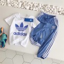 Adidas アディダス 子供服 ２点セット tシャツ 上下セット キッズ シャツ ショーツ ブランド セットアップ 子供の服 かわいい トップス ハーフパンツ ゆったり スポーツウェア おしゃれ 人気 メンズ レディーズ　4色  80 - 140cm