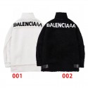 Balenciaga バレンシアガ ブランド ファーコート フェイクレイヤードのラムズウール製フード付きコート フリースコート レディース フード付き ジャケット ロングボアコート 秋冬 防風 耐摩耗性 あったか 快適さと通気性 フリースジャケット 重ね着風