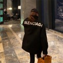 Balenciaga バレンシアガ ブランド ファーコート フェイクレイヤードのラムズウール製フード付きコート フリースコート レディース フード付き ジャケット ロングボアコート 秋冬 防風 耐摩耗性 あったか 快適さと通気性 フリースジャケット 重ね着風