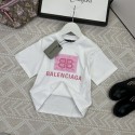 Balenciaga バレンシアガ 子供tシャツ ハイブランド夏ブランドtシャツ キッズ服 上着カジュアルTシャツ カットソー 90¬160cm tシャツ 激安パロディ