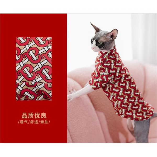 Burberry バーバリードッグ猫パーカーペット洋服パロディブランド犬用洋服パロディブランドペット用服激安犬ウェア激安パロディ