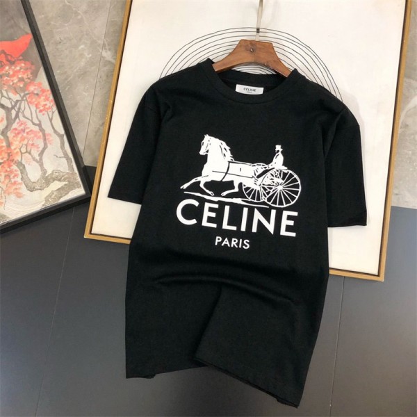 CELINE セリーヌ ハイブランド tシャツコピー レディース メンズ 夏tシャツ ブランド かわいい ブランド 半袖tシャツ 高品質ブランド 服 コピー 激安屋