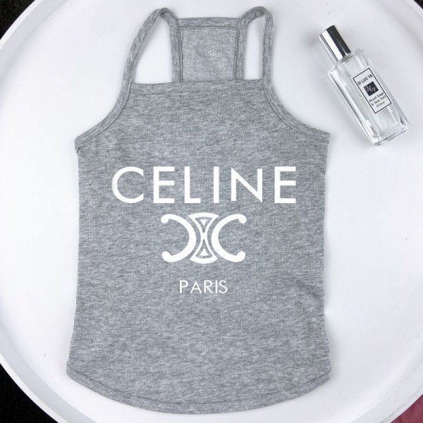 CELINE ブランド セリーヌ ペット犬服 犬のTシャツ コットン 犬服 可愛い 通気性小中型犬服Ｔシャツ スポーツ服 お散歩お出かけウェアに 春夏服 ドッグウェア ベスト 日焼き防ぐ 脱毛保護 ための涼しい夏