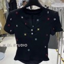 Chanel シャネルブランド半袖tシャツハイブランドtシャツ偽物レディース大人の上質Tシャツtシャツ ユニセック 35 - 55KG適用 ブランド 2色