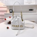 シャネル バケットバッグ レディース CHANEL ブランドショルダーバッグ アウトレット 斜めがけ 2way ハンドバッグ キャンバス レザー 革 シグネチャー 巾着 肩掛け ブランド