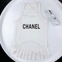 Chanel シャネル ブランド 犬服 ペット夏ウェア ベスト お散歩 お出かけ 犬ウェアブランド 小型犬 ノースリーブシャツ ブランド犬用洋服パロディブランドペット用服激安ブランド犬服春夏