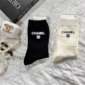 Chanel シャネルレディース向け 靴下 かわいい ブランド ストッキング 大人気ブランドミドルソックス 高品質ブランドソックス 男女兼用 ファッション