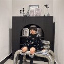 Chanel シャネル ハイブランド 子供服 ニットセーター 男の子 女の子 クルーネック 長袖 丸首 綿 キッズ 春秋冬 かわいい シンプル 通学 ボーイズ ガールズ 下着 インナー 防寒 90 - 140 cm