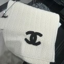 シャネル マフラー レディース ブランド Chanel 編みニットマフラーストール 厚手 大判 シンプル ココマーク 冷房対策 ひざ掛け 誕生日プレゼント クリスマスプレゼント