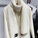 シャネル マフラー レディース ブランド Chanel 編みニットマフラーストール 厚手 大判 シンプル ココマーク 冷房対策 ひざ掛け 誕生日プレゼント クリスマスプレゼント