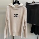 Chanel シャネルハイブランドニット レディース セーター ニットパーカー 長袖 フード付き トップス きれいめ プルオーバー ラグランスリーブ 無地 カジュアル ゆったり きれいめ 暖かい 普段着 通勤 春 秋 冬