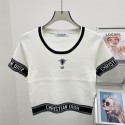 Dior ディオールブランドtシャツカットソー コピー夏tシャツブランドかわいいブランドtシャツ上着カジュアルブランド 服 コピー 激安屋 2色 S M