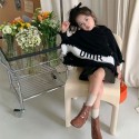 Dior ブランド子供服 ガールズ カーディガン マフラー ストール ショール ディオール キッズ ポンチョ 羽織り ひざ掛け 防寒 秋冬 ボタン付き 3way ニット 大判 肩掛け 膝掛け ボタンストール 春 秋 冬