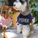 Fendi フェンディ ハイブランド犬猫のよだれかけ 激安 犬用よだれかけスカーフ 春夏Ｍブランド猫用三角巾 アクセサリー高品質のペット用三角スカーフ