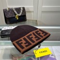 Fendi フェンディブランドニット帽 ニットキャップ メンズ ボックスロゴ 帽子 ビーニー スケーター ブランド ストリート スケボー 秋 冬 スノボ スキー