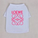 LOEWE ロエベ ブランド ペット服 激安 犬ウェア パロディ ブランド 犬用tシャツ 通気性ペット服春夏秋涼しい抜毛対応 ファッション