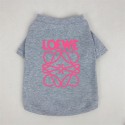 LOEWE ロエベ ブランド ペット服 激安 犬ウェア パロディ ブランド 犬用tシャツ 通気性ペット服春夏秋涼しい抜毛対応 ファッション