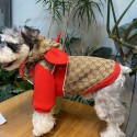 ハイブランド GG 犬用ジャケット フード付き  パーカー ウェア 犬服 ドッグウェア コート ジャケット ジャンパー 犬 服 散歩 お出かけ 小型犬 中型犬 子犬 秋冬 保温 防寒 犬 ペットウェア S¬2XL