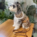 GG ブランド 犬服 ペットウェア 犬 猫 ハーネス スカート コットン ドレス 牽引ロープ付 袖なし 春夏 ペット服 子犬服 ドッグウェア プリンセススカート可愛い 中小型猫犬 ワンちゃん ポメラニアン