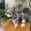 Lv ルイヴィトンブランドペット用品 猫服 小型犬 中型犬服 ハーネス リードセット ドッグウエア 猫服 犬服 リボン スカート 軽量 胸当て 胴輪 牽引ロープ 可愛い おしゃれ 調節可能 お散歩 着脱簡単