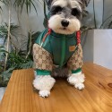 GG ハイブランドペット服 犬服 秋 冬 犬の服 可愛い 中綿ジャケット 前開き ファスナー ダウン風ジャケット コート 暖かい 猫服 防寒 ドッグウェア ペット服 ワンコ服 小型犬 中型犬