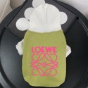 LOEWE ロエベ ハイブランドペット服ドッグウェア 犬の服ドッグ猫パーカーペット洋服パロディブランド犬用tシャツ通気性ペット服秋冬暖かい