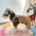 Lv ルイヴィトン犬ウェア激安パロディブランドGG ペット服 通気性ブランド犬服 オーバーオール 春夏ハイブランド犬の服かわいい