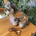 Lv ルイヴィトンハイブランドペット服 リード2点セット ドッグウェア 犬の服ブランド GG 犬用洋服パロディブランドペット用服 激安 ブランド犬服 春夏