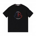 MONCLER ハイブランドｔシャツ メンズ モンクレール レディース用半袖シャツ 上着 夏の服 コットン 柔らかい 快適 ファッション 通気性 刺繍ロゴ オシャレ 男女 ペアルック