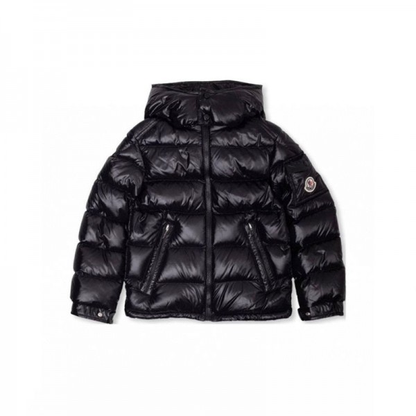 Moncler モンクレールハイブランドキッズ服 ダウンジャケット ダウンコート 女の子 男の子 アウター 子供服 中綿ジャケット ショート丈ダウン フード付き 冬服 防寒 光沢感 無地 110-160cm