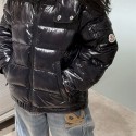 Moncler モンクレールブランド子供のダウンジャケット 女子防水中綿コート 帽子付き 光沢 厚手のダウンコート冬の軽量ジャケット太いふわふわ防水防風コットンシャイニージャケットを温めます 110 - 160cm