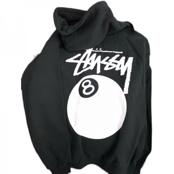 Stussy ステューシー 子供服 ブランドパーカー トップス キッズ 裏起毛 裏ボア 長袖 フード付き 子供服 プルオーバー 厚手 暖かい 防寒服 インナー ゆったり 女の子 男の子 通学 通園 黒 100 - 160cm