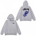 Stussy ステューシーブランドトレーナー 子供服 スウェット パーカー 裏パイル 綿 長袖シャツ クルーネック プルオーバー キッズ男女兼用 ジュニア ワンポイント 男の子 女の子 かわいい 服 やわらか あたたかい ファッション おしゃれ カジュアル 100 - 160cm