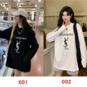 Ysl イヴサンローラン ブランドトレーナー 長袖ｔシャツ オーバーサイズ パーカー ハイブランド 秋冬服パーカー トレーナースウェットパーカー