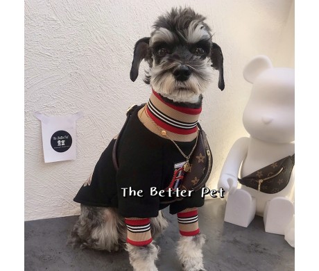 バーバリー＆CDG ペット 秋冬パーカー と Dior 犬用首輪