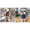 Lv ルイヴィトン 犬 猫 涎掛け ブランドパロディ 犬用よだれかけスカーフ GGペットグッズ 春夏Ｍ 高品質のペット用三角スカーフ かわいいの小型ペット用バンダナ サイズ調整