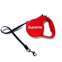 シュプリーム 犬用リード 伸縮 Supreme リールリード ブランドペットの牽引ロープ フレキシリード 軽量 コンパクト ロック機能 片手で簡単操作 丈夫 耐久 巻きつき防止 に 小型犬 中型犬用 犬 散歩 ペット屋外活動用品 シャンパンゴールド